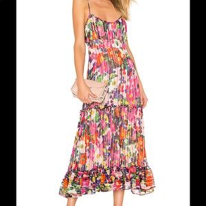 Saloni Bella Midi Dress 4